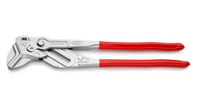 Knipex Pliers Wrench XL 400mm, featuring adjustable parallel jaws, high gripping power, and comfortable plastic-coated handles.