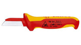 Knipex VDE 1000V Cable Knife with ergonomic handle, durable blade, and safety features for efficient electrical work.