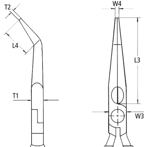 Knipex Assembly Pliers - Long Reach Nose 280mm
