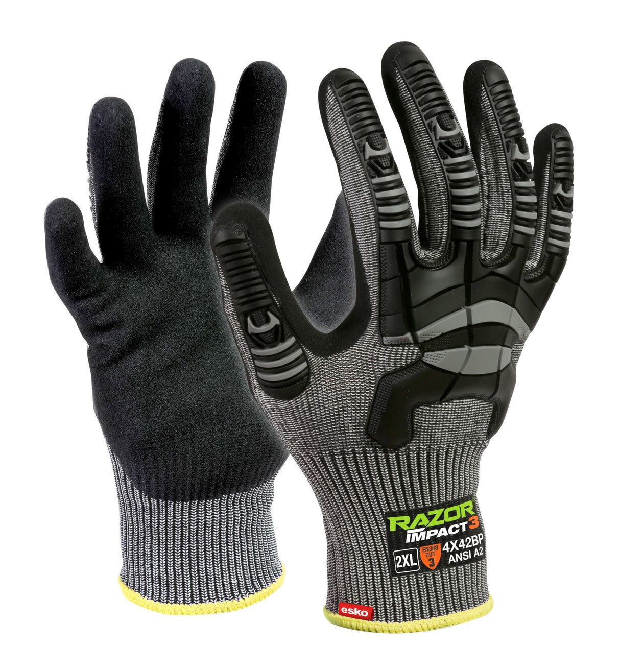 Razor Impact 3 Gloves (Pair) - Grey - M