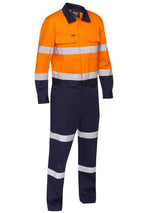 Bisley, Hi Vis Overall with waist zip opening Regular Fit - Yellow/Navy - 82