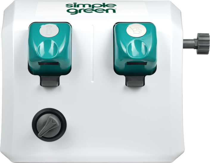 Simple Green 4 + 1 Select Proportioner for precise dilution of cleaning products, featuring 4 low flow and 1 high flow output.