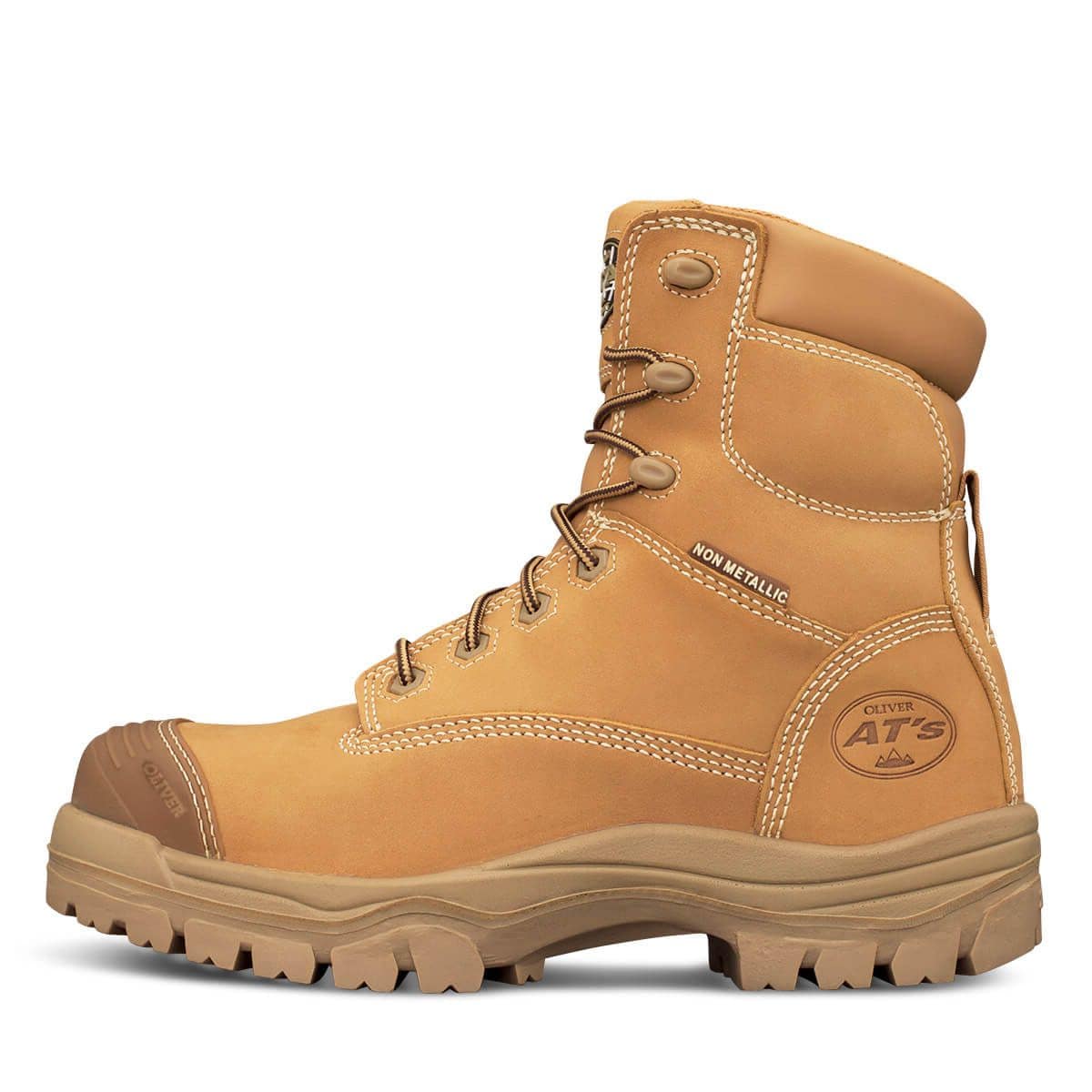 Oliver 45-632Z Zip Sided Safety Boots - Wheat (Size: 12)