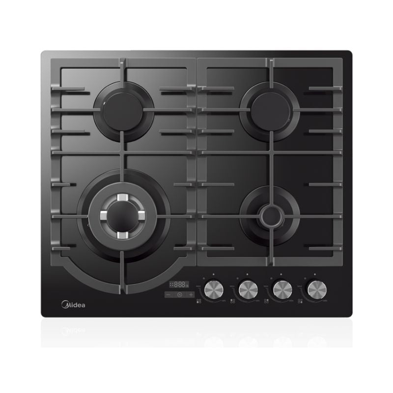Midea - Glass Gas Hob with Electric