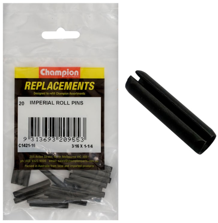 Champion 3/16in x 1-1/4in Roll Pin 20 Pack