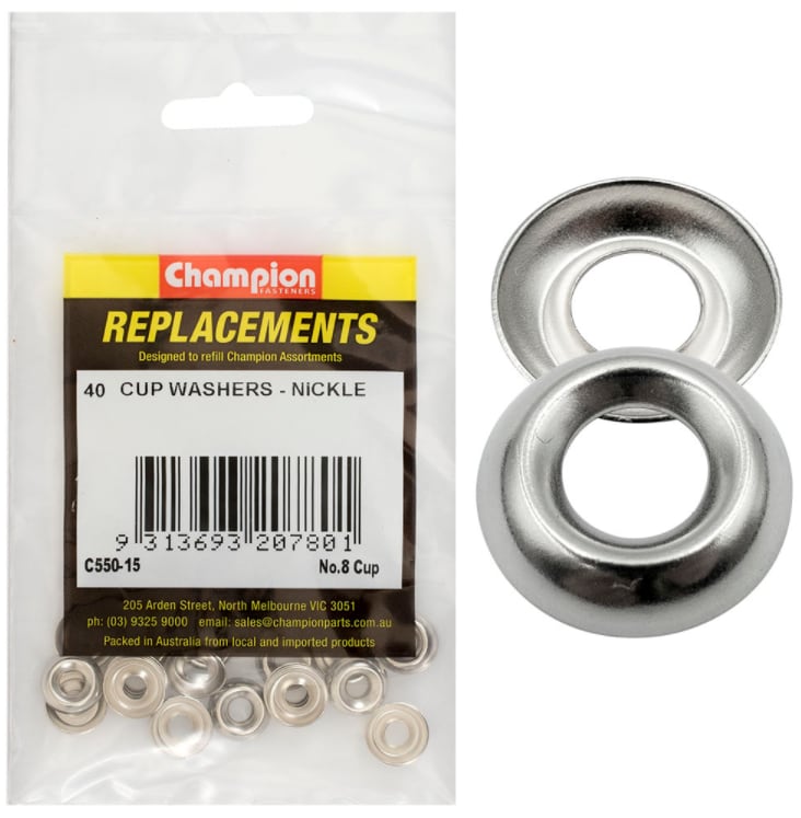No.8 Cup Washers 40PK