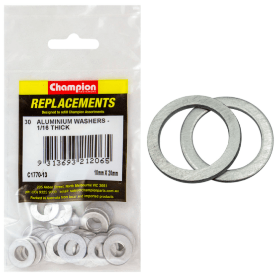 High-quality 10MM x 20MM aluminium washers for DIY and professional use, ensuring stability and corrosion resistance.