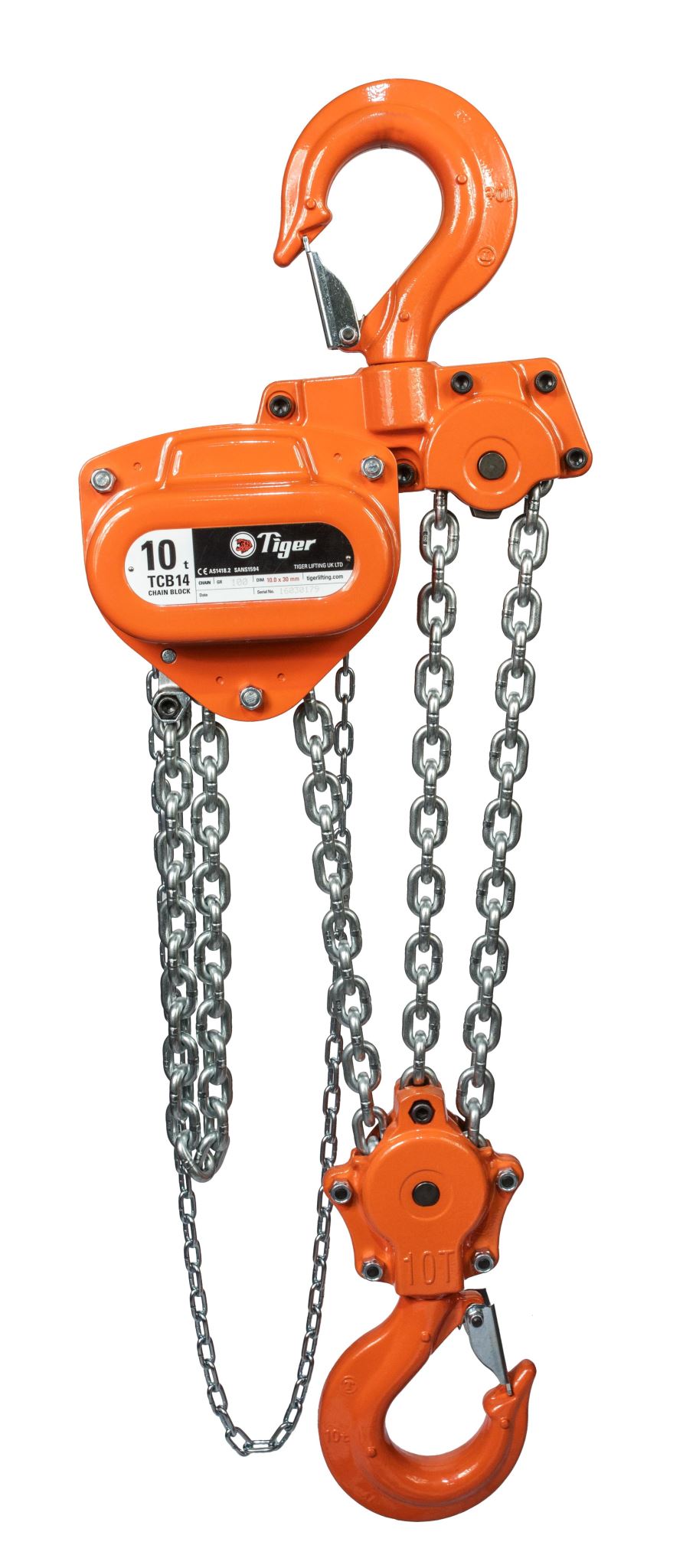 Tiger Chain Block with OLP 10.0T, 3.0m