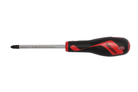 Teng Screwdriver PZ#2 x 100mm with ergonomic handle, TT-MV PLUS steel shaft, and 6-point head for precision fastening.