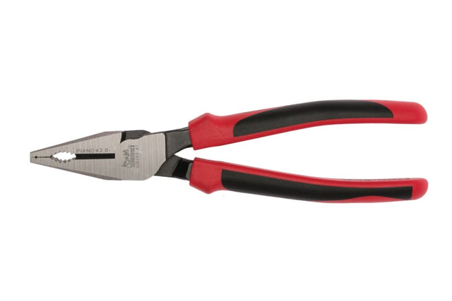 Teng MB 8" H/Duty Linesman Plier: durable chrome molybdenum, high leverage, ergonomic grip, ideal for cutting wires efficiently.