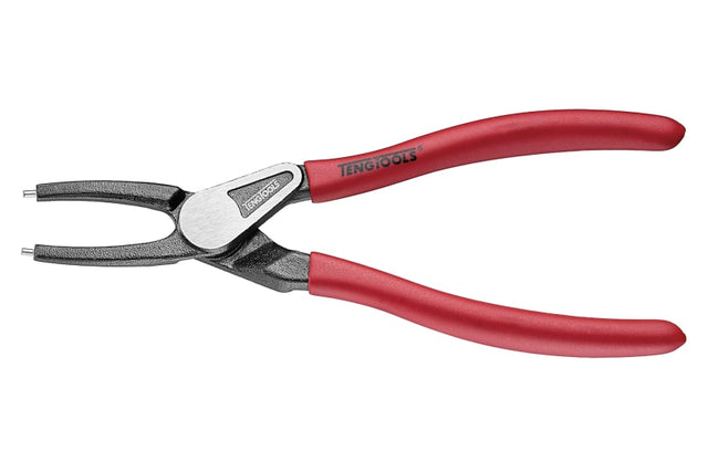 7-inch Teng MBE Snap-Ring Plier with vinyl grips, invisible spring, and durable steel points for precise snap ring handling.