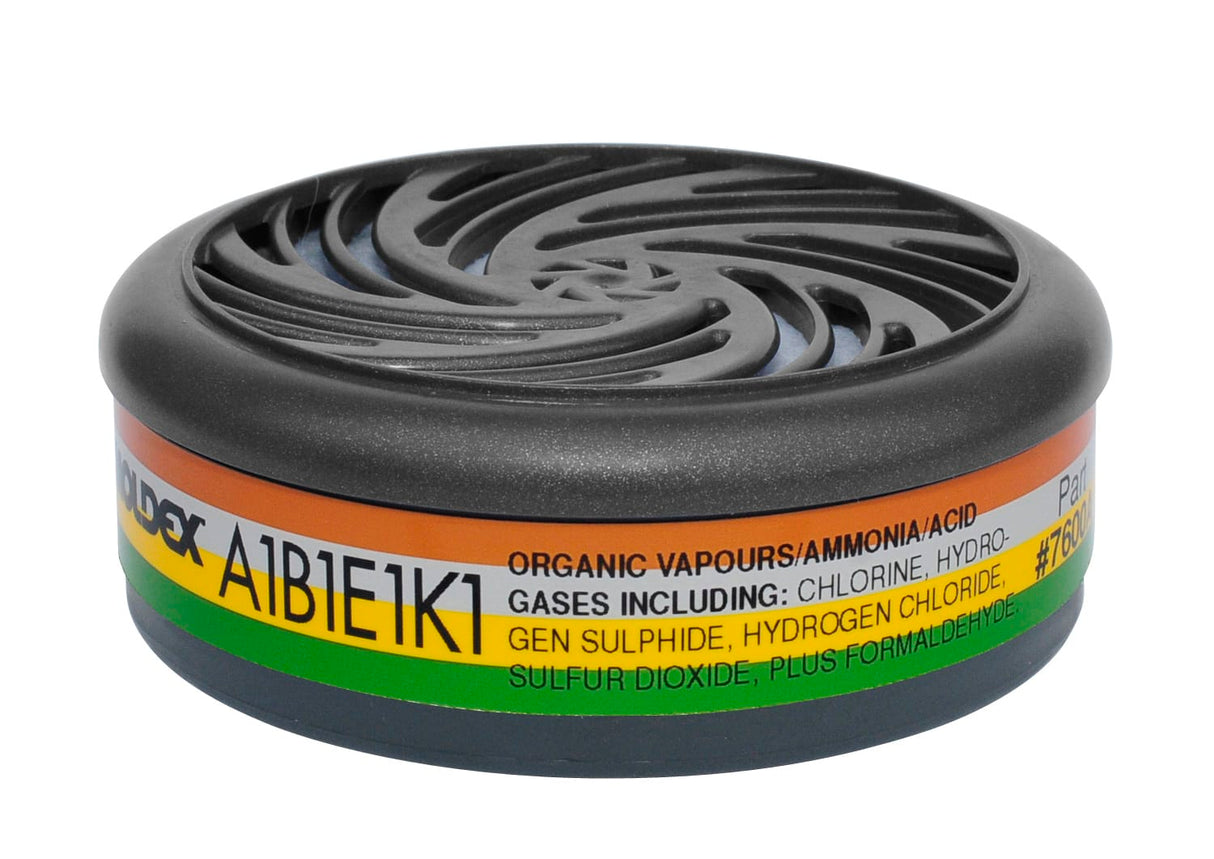 Moldex A1B1E1K1 Multi-Gas/Vapour Cartridge - 7600A (Pair)