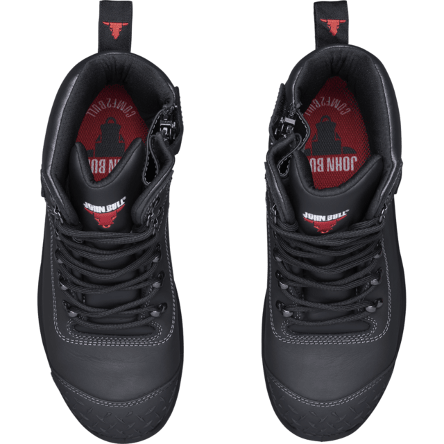 John Bull, 4598 Crow 3.0 Zip Sided Safety Boot - Black - 08
