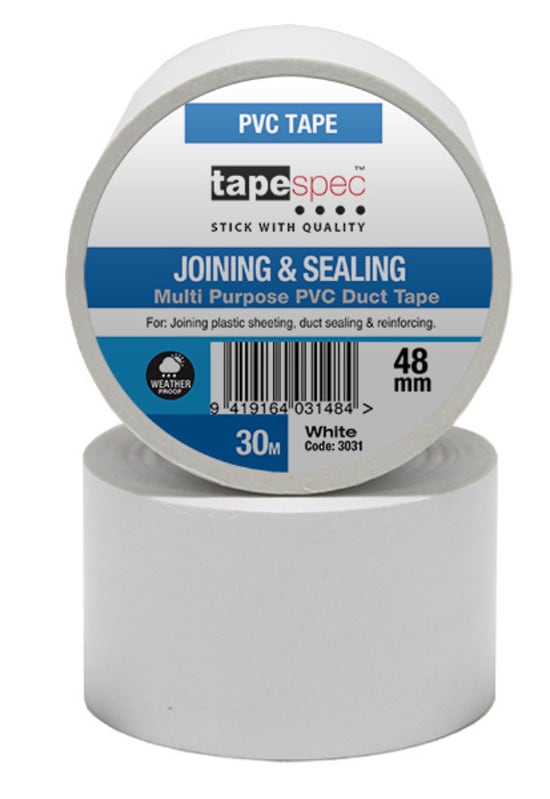 PVC Premium Joining and Sealing Tape White 72mm x 30m 1 (Roll)