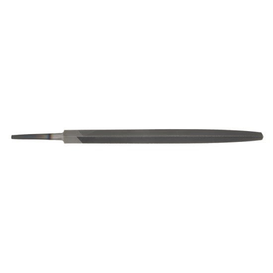 High carbon steel 250mm P&amp;N Mill file with medium-coarse finish, ideal for sharpening tools like saws and chisels.