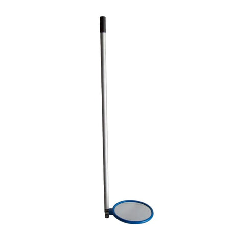 Portable inspection mirror with telescopic handle, 230mm acrylic mirror, extends 100-200cm for versatile inspections.