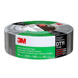 Heavy-duty 3M duct tape in silver, 48mm x 55m, ideal for repairs, sealing, and securing items indoors and outdoors.