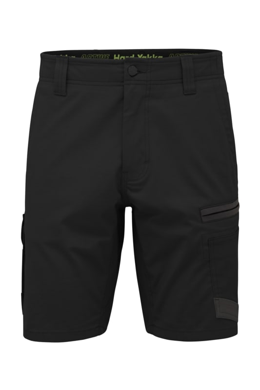 Hard Yakka, Raptor Active Short, Y05160 - Black (Size: 77)
