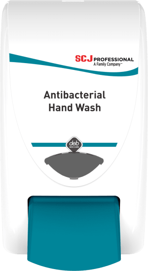 Deb Stoko 2L Antibacterial Hand Wash Dispenser for effective hygiene in high-traffic areas, ensuring controlled hand wash application.