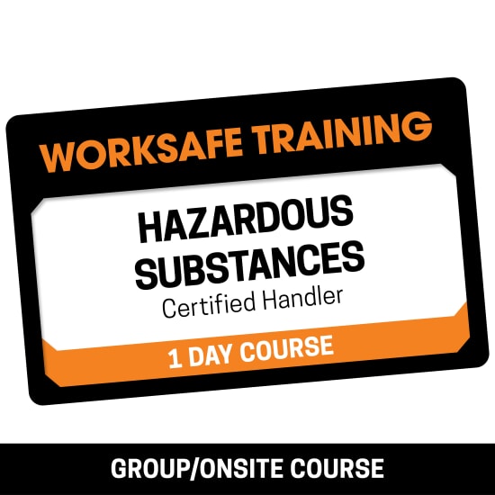 Training course for handling hazardous substances, emphasizing safety, compliance, and certification for workplace safety.