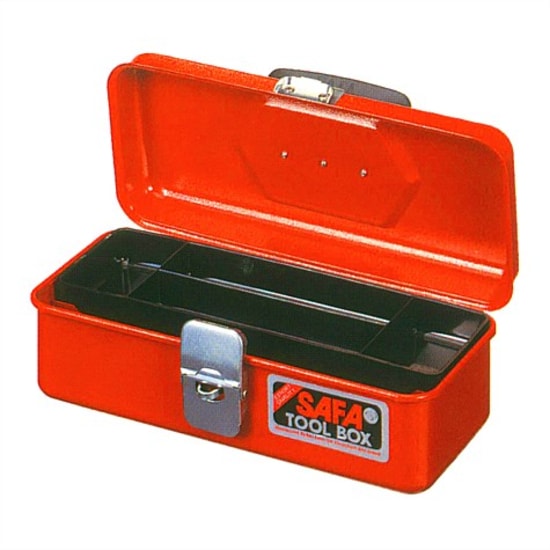 SAFA Heavy Duty Small Tool Box with Tray, compact and durable storage solution for tools, ideal for home and workshop use.