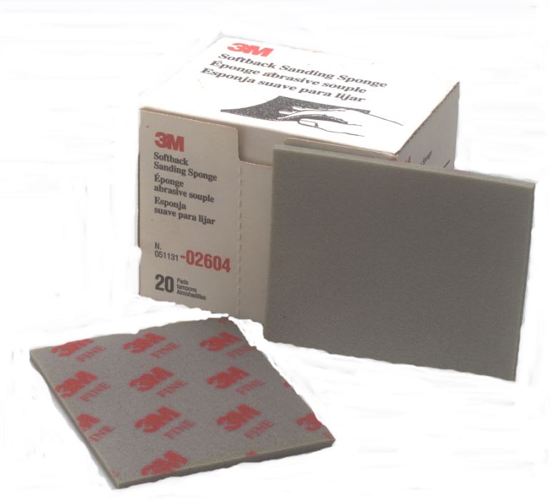 3M Sanding Sponge Fine 115mm x 140mm x 5mm 120 (Pack)