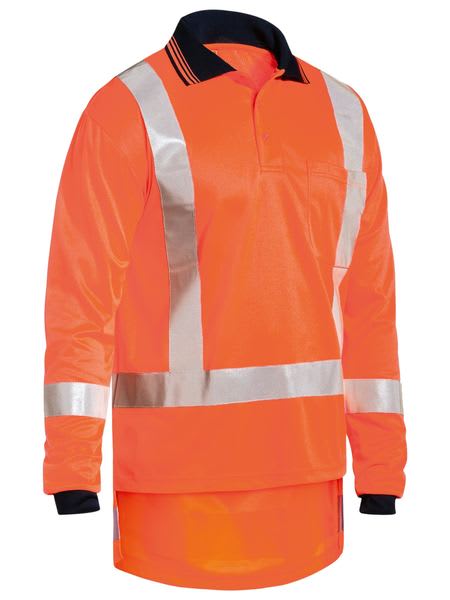 Bisley, TTMC Micromesh Polo BK6805T - Fluro Ora/Navy - 3XL