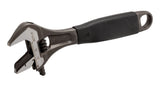 Bahco 200mm adjustable wrench with thermoplastic grip, serrated edges, and a jaw opening of 28mm for versatile use.