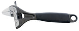 Bahco 218mm adjustable wrench with ergonomic grip, wider jaw opening, and lightweight design for versatile applications.