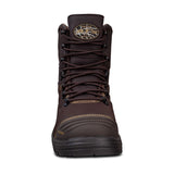 Oliver 65-490 Caustic Lace Up Safety Boots - Brown (Size: 04)