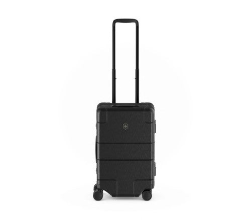 Sleek black Victorinox Lexicon Framed carry-on luggage with aluminum frame, TSA locks, and optimized packing for modern travelers.