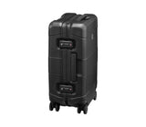 Sleek black Victorinox Lexicon Framed Carry On with TSA locks, optimized packing, and lightweight design, ideal for travelers.