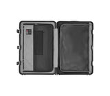 Victorinox Lexicon Framed Large Black Luggage: Durable, spacious hardside case with aluminum frame, TSA locks, and four dual caster wheels.