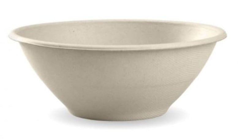 Biopak 40oz Biocane Bowl, Natural-40oz (1182ml)-400-Case