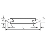 Plain Type Centre Drill Combination HSS #5 4.76mm (3/16")