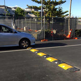 Speed Hump End Cap - Heavy Duty - Yellow H75mm