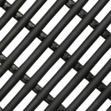 Black Aqua Tube Matting, 900mm wide, designed for wet areas with excellent drainage and anti-fatigue properties. Easy to clean.