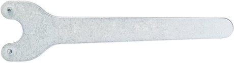 Bosch Two-Hole Spanner for Angle Grinder, durable tool for securely clamping discs, designed for single-handed grinders.