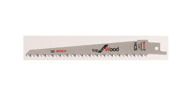 Bosch 240mm reciprocating saw blade with 5TPI; ideal for precise wood pruning and minimal plant damage.