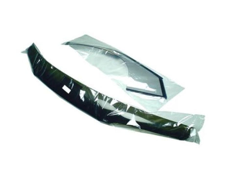 Layflat plastic sleeves 180mm, 75mu thickness, ideal for packaging and protecting documents, approx. 20kg per roll.