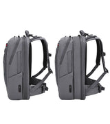 Victorinox Touring 2.0 Traveller Backpack in black, featuring expandable storage, dedicated laptop pocket, and adjustable straps.