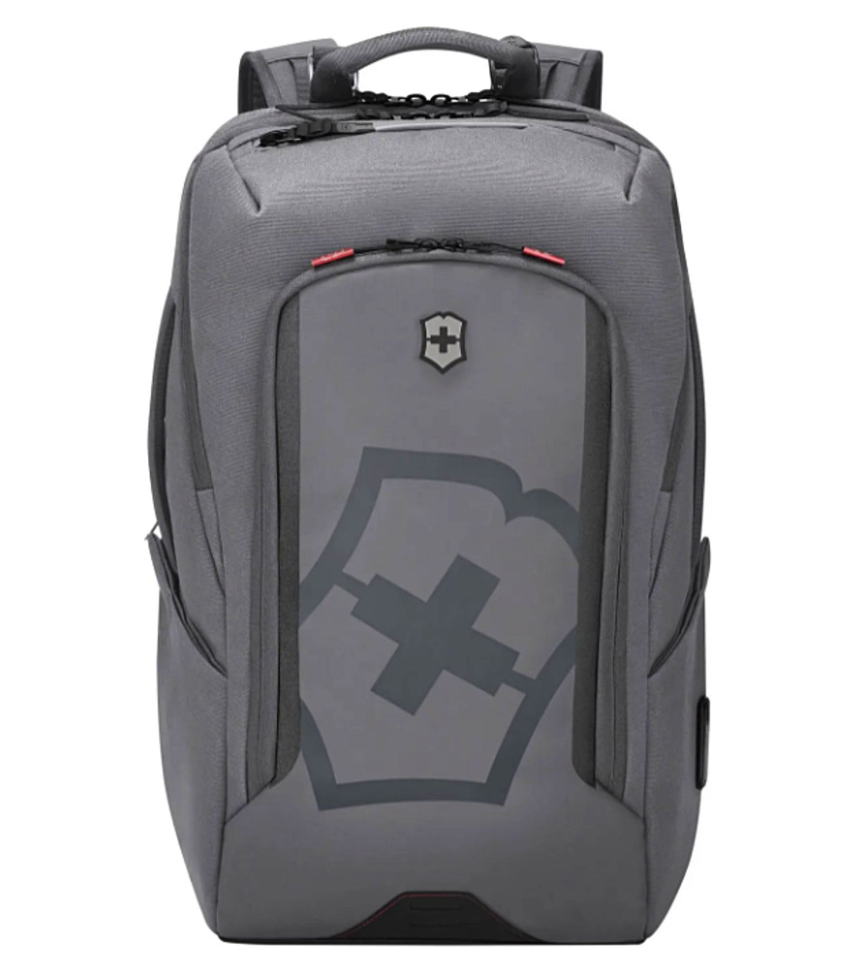 Sleek black Victorinox Touring 2.0 Backpack with laptop pocket, expandable storage, and padded straps for ultimate comfort.