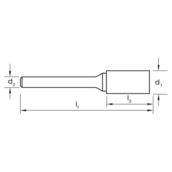 Sutton Aluminium Cut Carbide Burs in 3/8" x 3/4", ideal for rapid metalworking and crafting in soft materials.