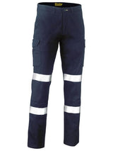 Bisley, Taped Stretch Cotton Cargo Pant, BPC6008T Regular Fit - Navy - 77