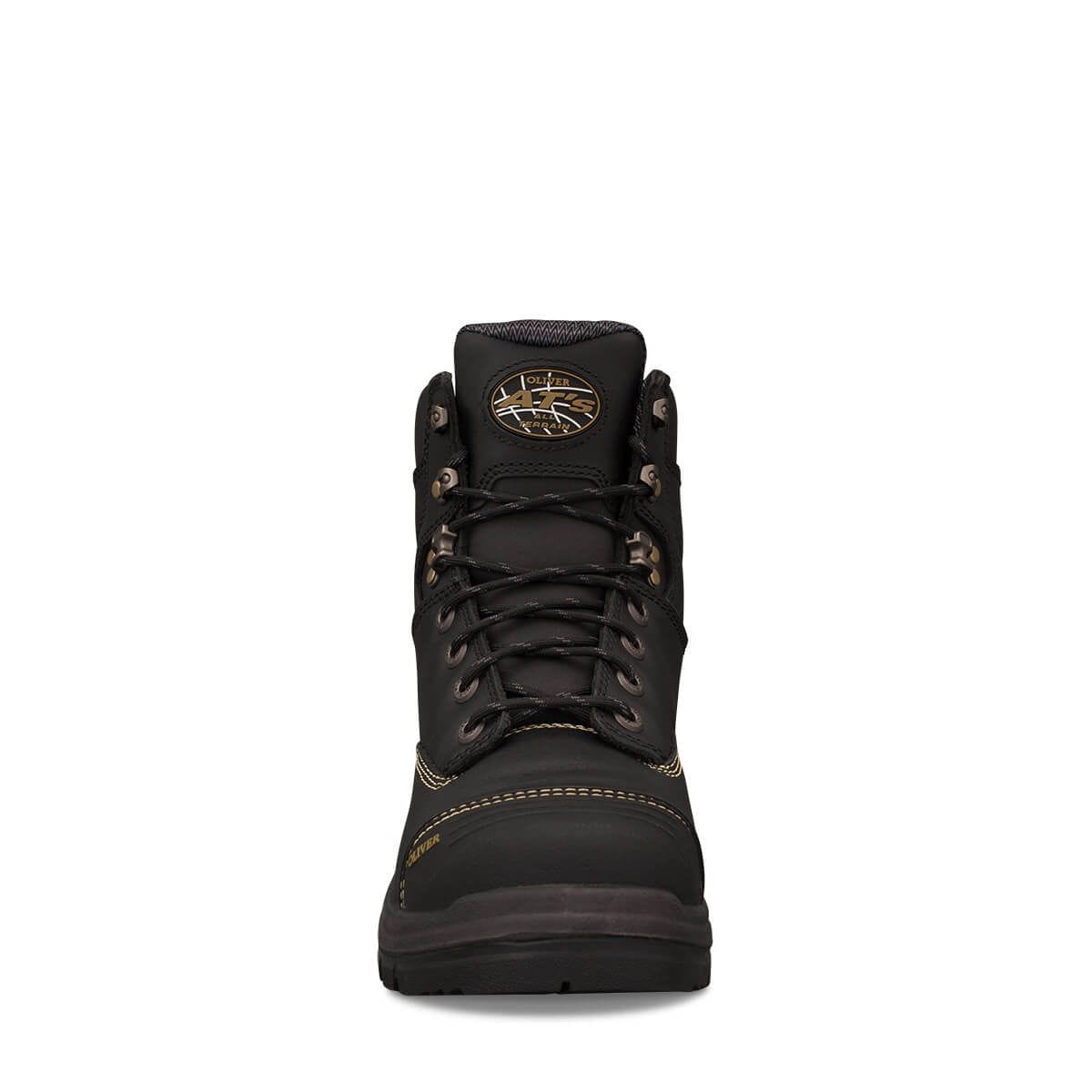 Oliver 55-345 Lace up Safety Boots - Black (Size: 14)