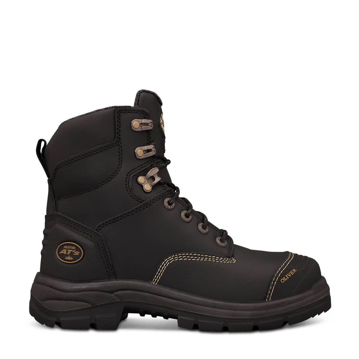 Oliver 55-345 Lace up Safety Boots - Black (Size: 14)