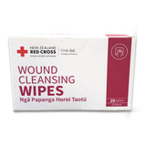 Red Cross Wound Cleansing Wipes Box of 20