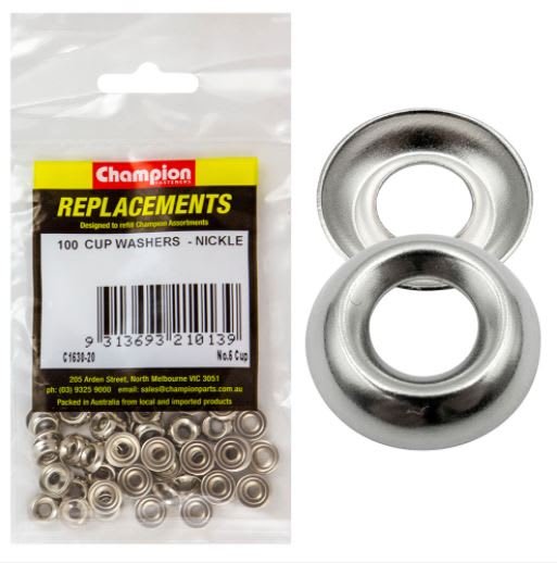 6G Cup Washer -100pk 100 (Pack)