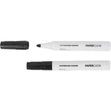 Paper Click Markers Whiteboard Black 2pack