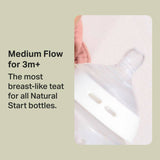 Tommee Tippee Baby Teat Natural Start Medium Flow - 2 pack
